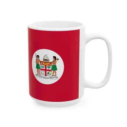 Civil Ensign of Fiji 1908-1970 (Fiji) White Coffee Mug - Go Mug Yourself
