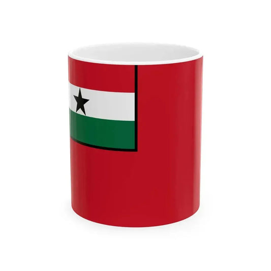 Civil Ensign of Ghana 1964-1966 (Ghana) White Coffee Mug 11oz - Go Mug Yourself