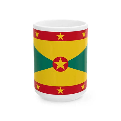 Civil Ensign of Grenada (Grenada) White Coffee Mug 15oz - Go Mug Yourself