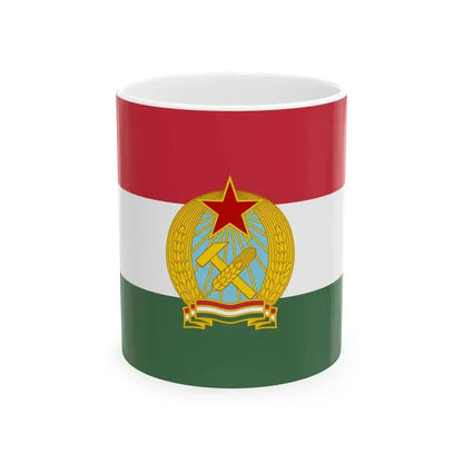 Civil Ensign of Hungary 1950-1957 (Hungary) White Coffee Mug 11oz - Go Mug Yourself