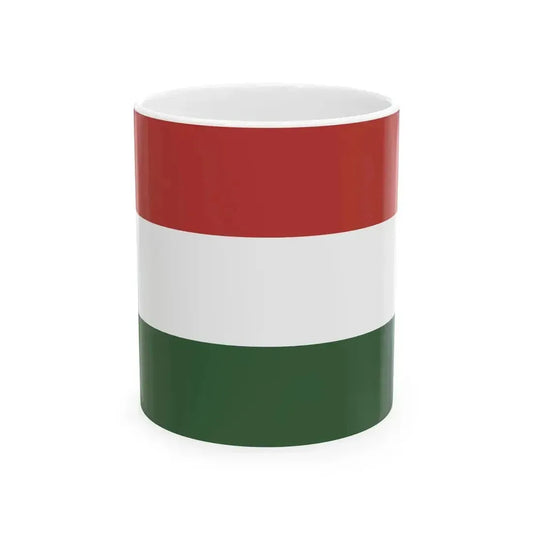 Civil Ensign of Hungary 1989-2003 (Hungary) White Coffee Mug 11oz - Go Mug Yourself