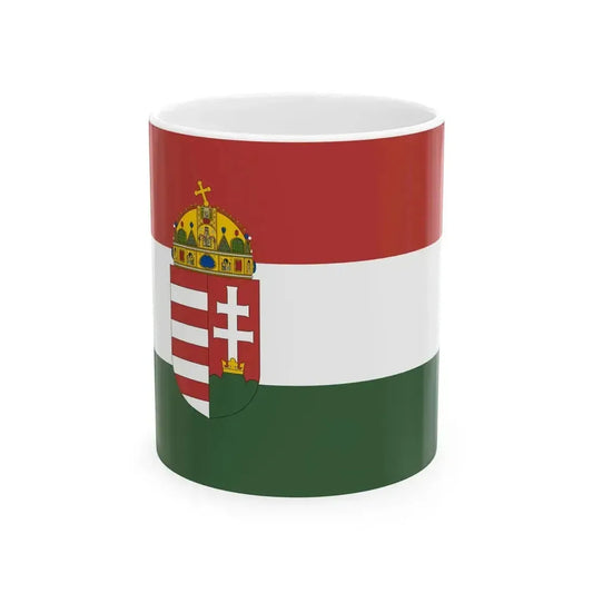 Civil Ensign of Hungary 1995 proposal (Hungary) White Coffee Mug 11oz - Go Mug Yourself