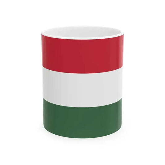 Civil Ensign of Hungary (Hungary) White Coffee Mug 11oz - Go Mug Yourself
