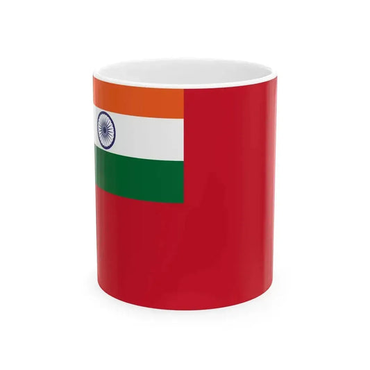 Civil Ensign of India (India) White Coffee Mug 11oz - Go Mug Yourself