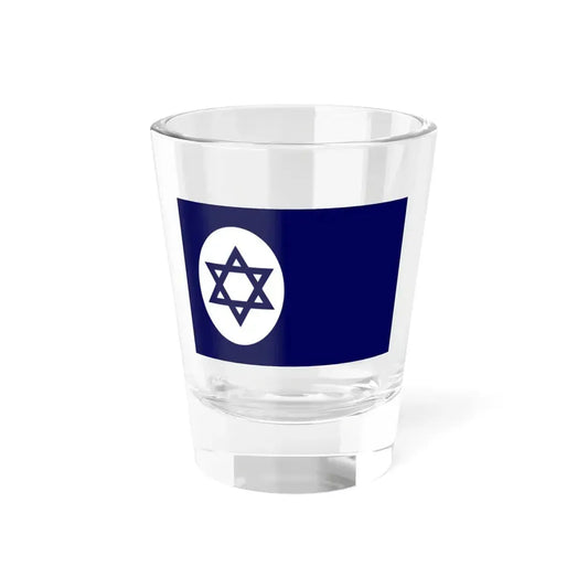 Civil Ensign of Israel variant (Israel) Shot Glass 1.5oz 1.5oz - Go Mug Yourself
