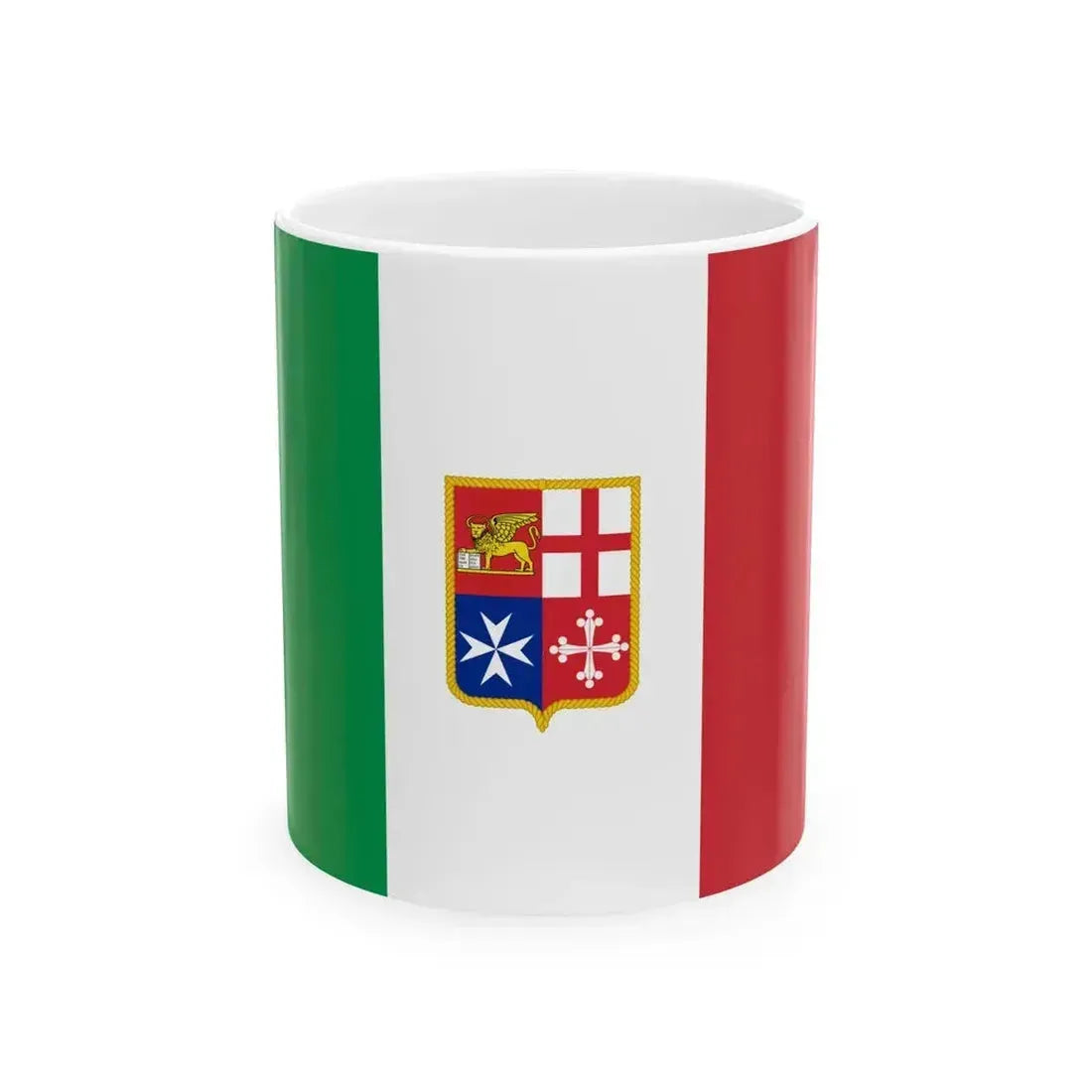 Civil Ensign of Italy (Italy) White Coffee Mug 11oz - Go Mug Yourself