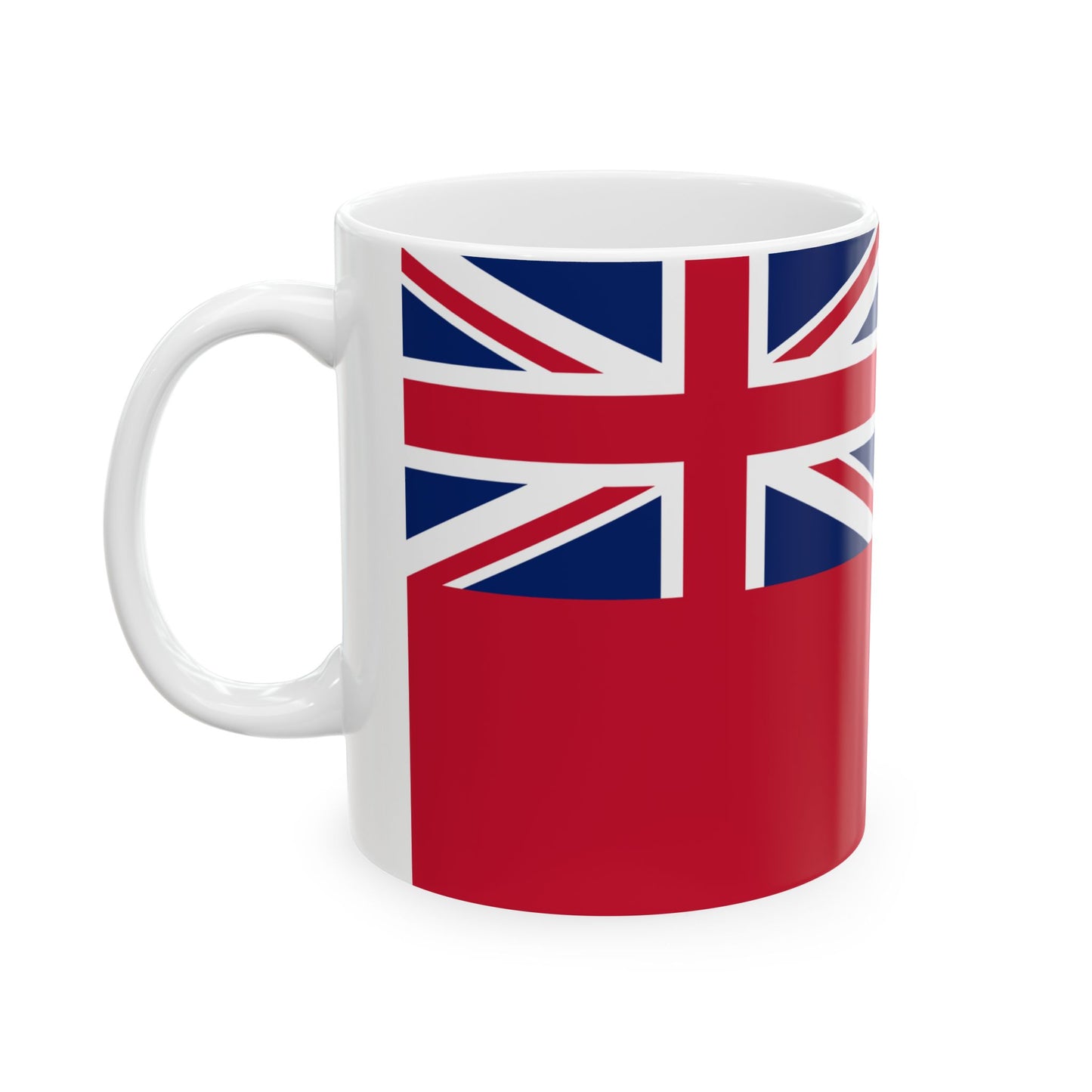 Civil Ensign of Leeward Islands 1871-1952 (Antigua and Barbuda) White Coffee Mug-Go Mug Yourself