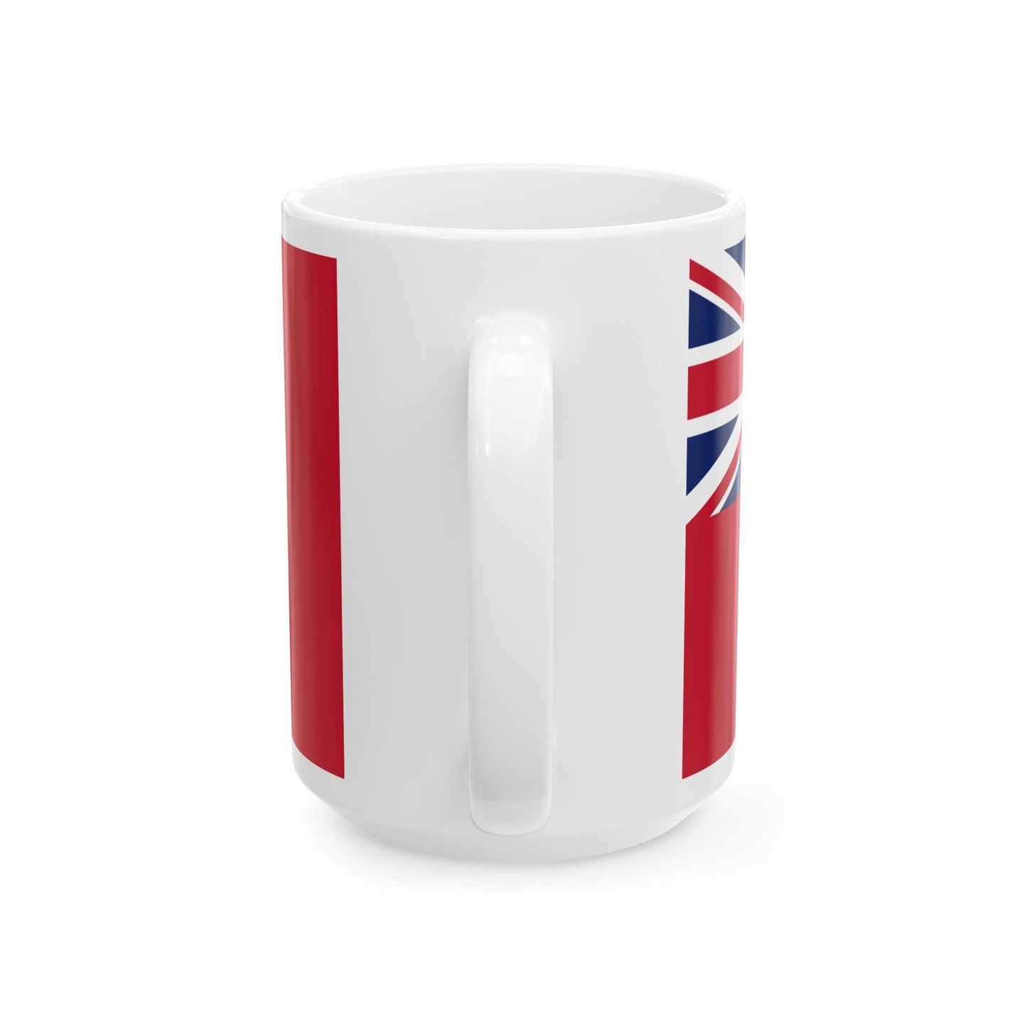 Civil Ensign of Leeward Islands 1871-1952 (Antigua and Barbuda) White Coffee Mug-Go Mug Yourself