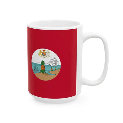 Civil Ensign of Leeward Islands 1952-1958 (Antigua and Barbuda) White Coffee Mug - Go Mug Yourself