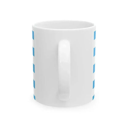 Civil Ensign of Luxembourg 3-2 (Luxembourg) White Coffee Mug - Go Mug Yourself