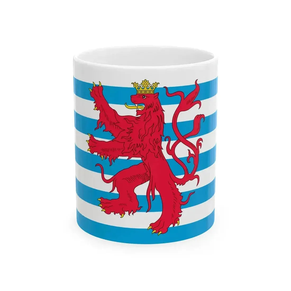 Civil Ensign of Luxembourg (Luxembourg) White Coffee Mug 11oz - Go Mug Yourself