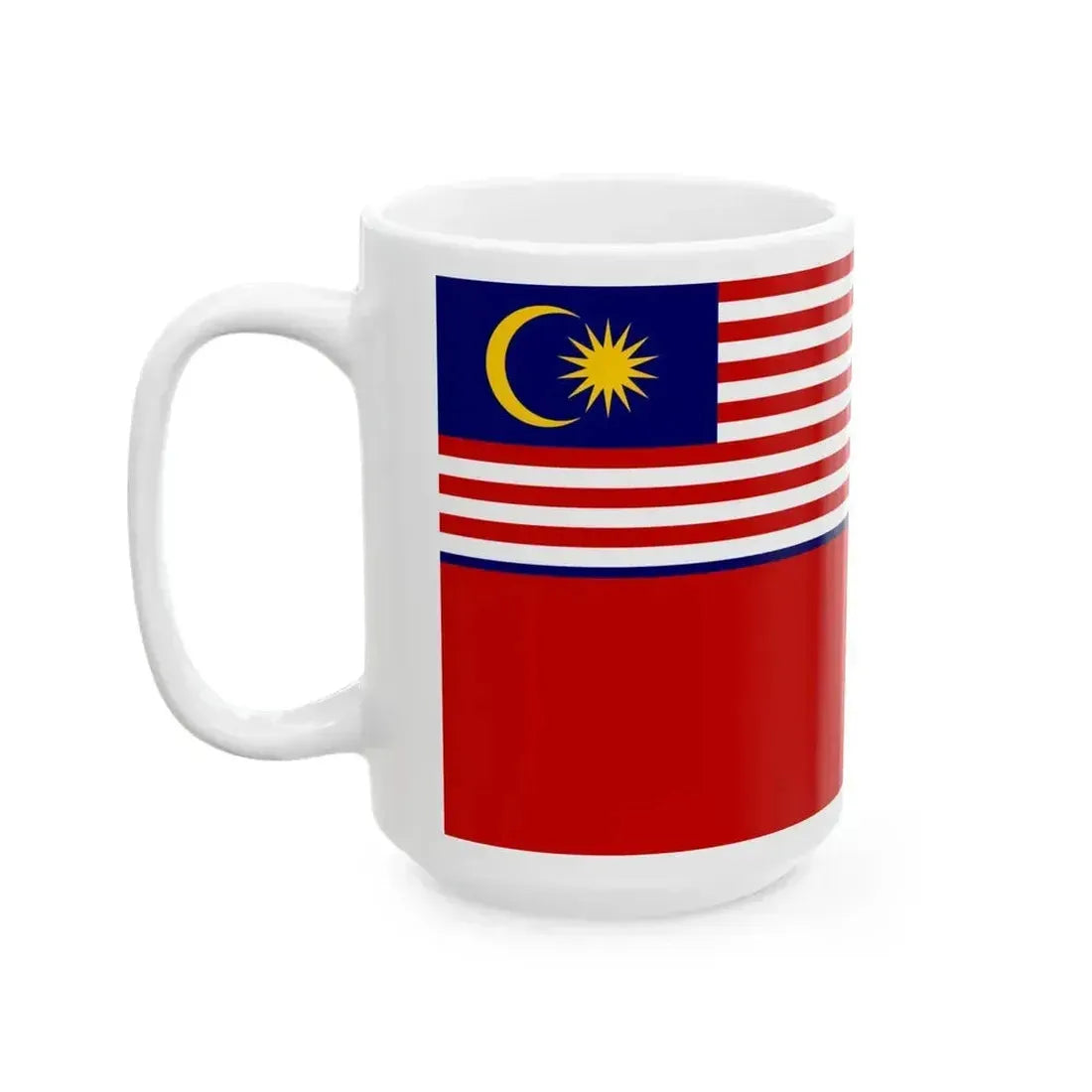 Civil Ensign of Malaysia (Malaysia) White Coffee Mug - Go Mug Yourself