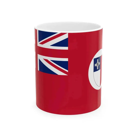 Civil Ensign of Malta 1943-1964 (Malta) White Coffee Mug 11oz - Go Mug Yourself