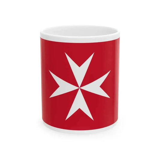 Civil Ensign of Malta (Malta) White Coffee Mug 11oz - Go Mug Yourself