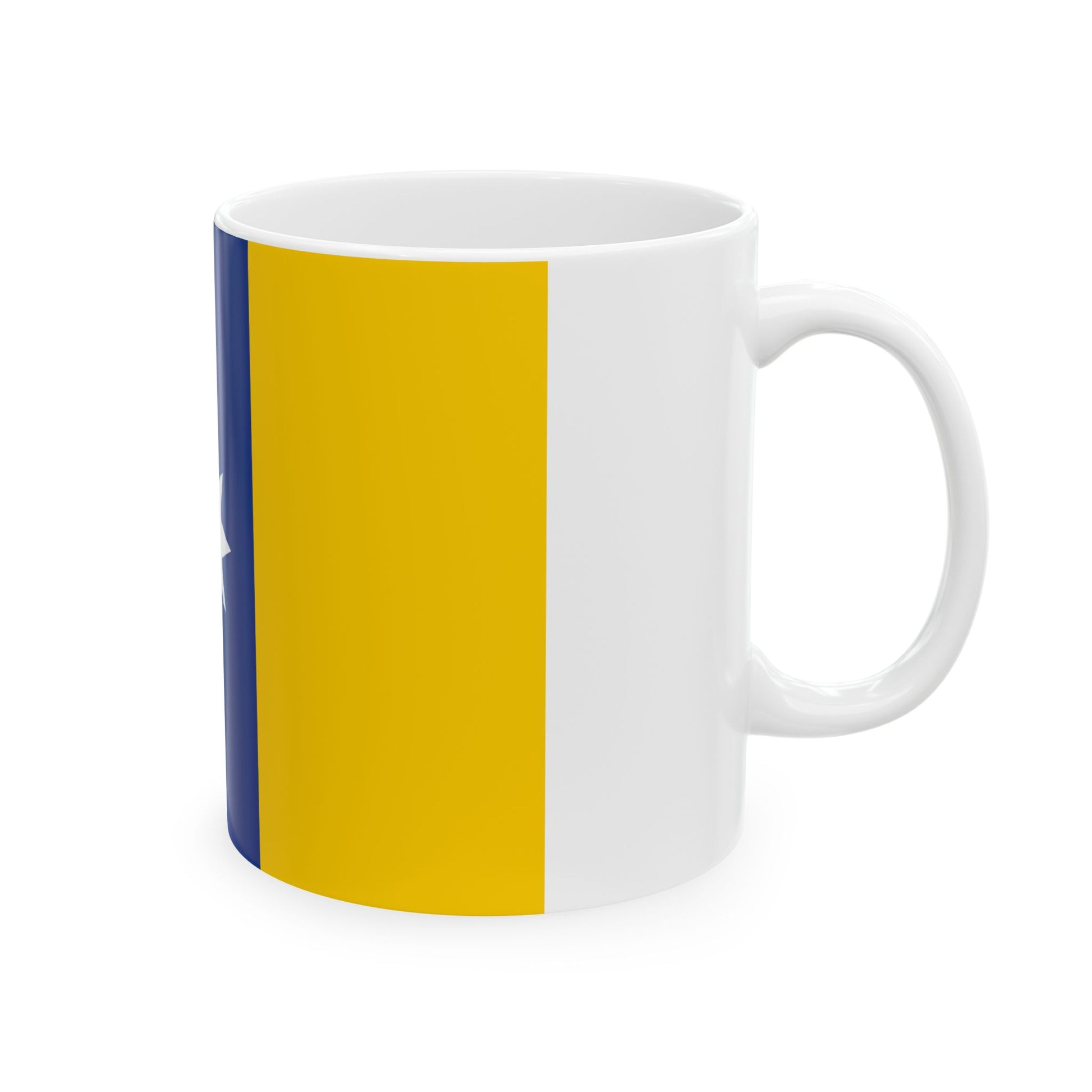 Civil ensign of New Granada (Colombia) White Coffee Mug-Go Mug Yourself