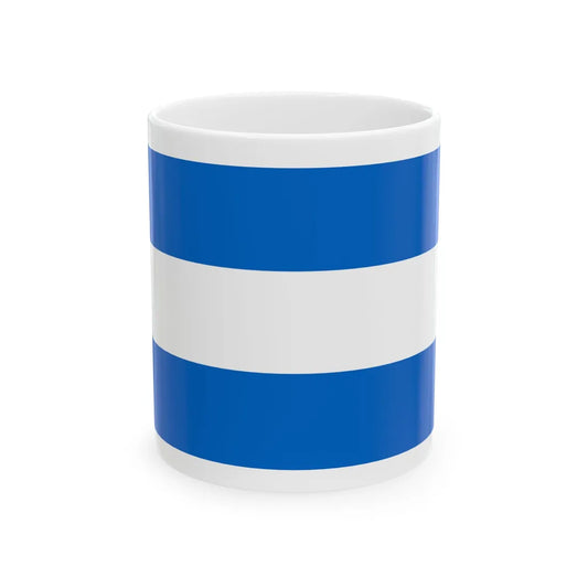 Civil Ensign of Nicaragua (Nicaragua) White Coffee Mug 11oz - Go Mug Yourself