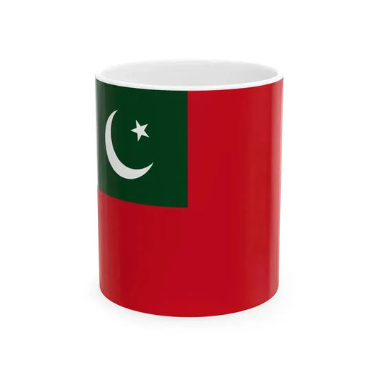 Civil Ensign of Pakistan (Pakistan) White Coffee Mug 11oz - Go Mug Yourself
