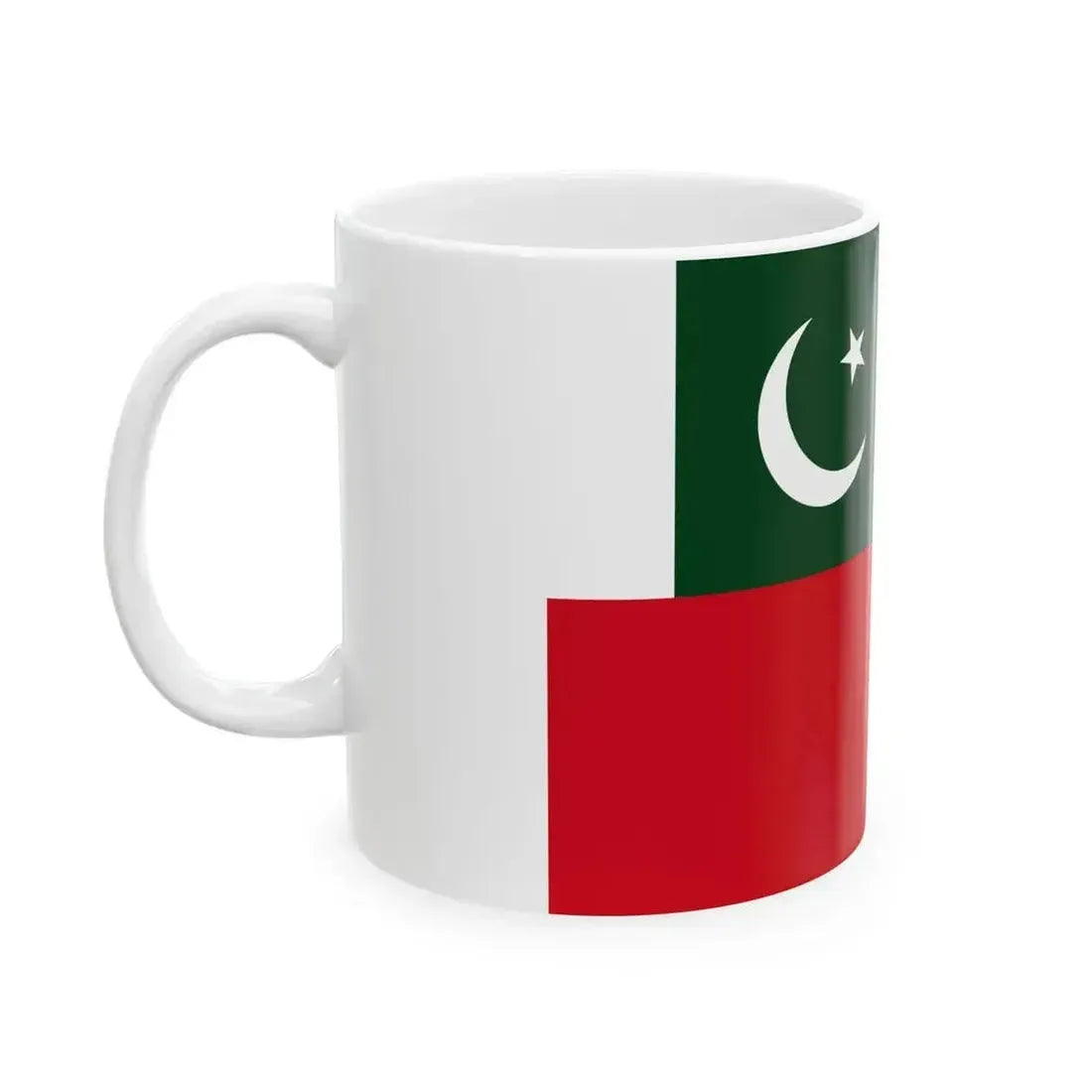 Civil Ensign of Pakistan (Pakistan) White Coffee Mug - Go Mug Yourself