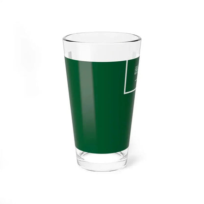 Civil Ensign of Saudi Arabia obverse (Saudi Arabia) Pint Glass 16oz 16oz - Go Mug Yourself