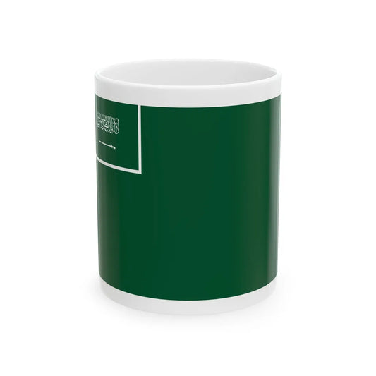 Civil Ensign of Saudi Arabia (Saudi Arabia) White Coffee Mug 11oz - Go Mug Yourself