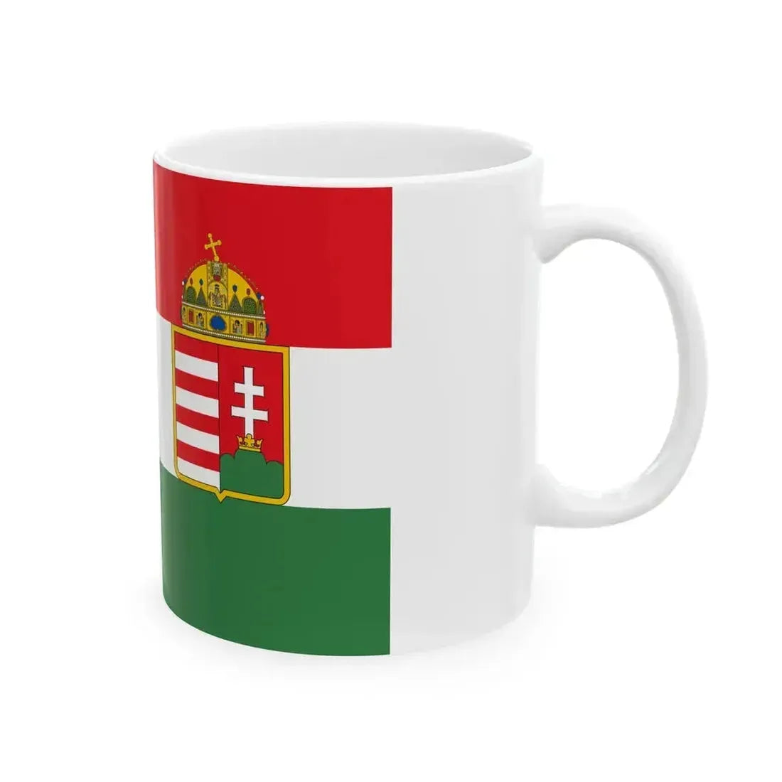 Civil Ensign of the Austro-Hungarian Empire 1869-1918 (Austria) White Coffee Mug - Go Mug Yourself