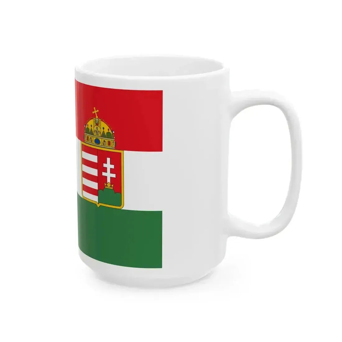 Civil Ensign of the Austro-Hungarian Empire 1869-1918 (Austria) White Coffee Mug - Go Mug Yourself