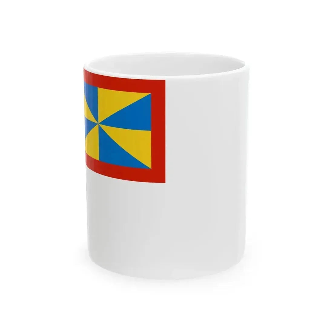 Civil Ensign of the Duchy of Parma 1851-1859 (Italy) White Coffee Mug 11oz - Go Mug Yourself
