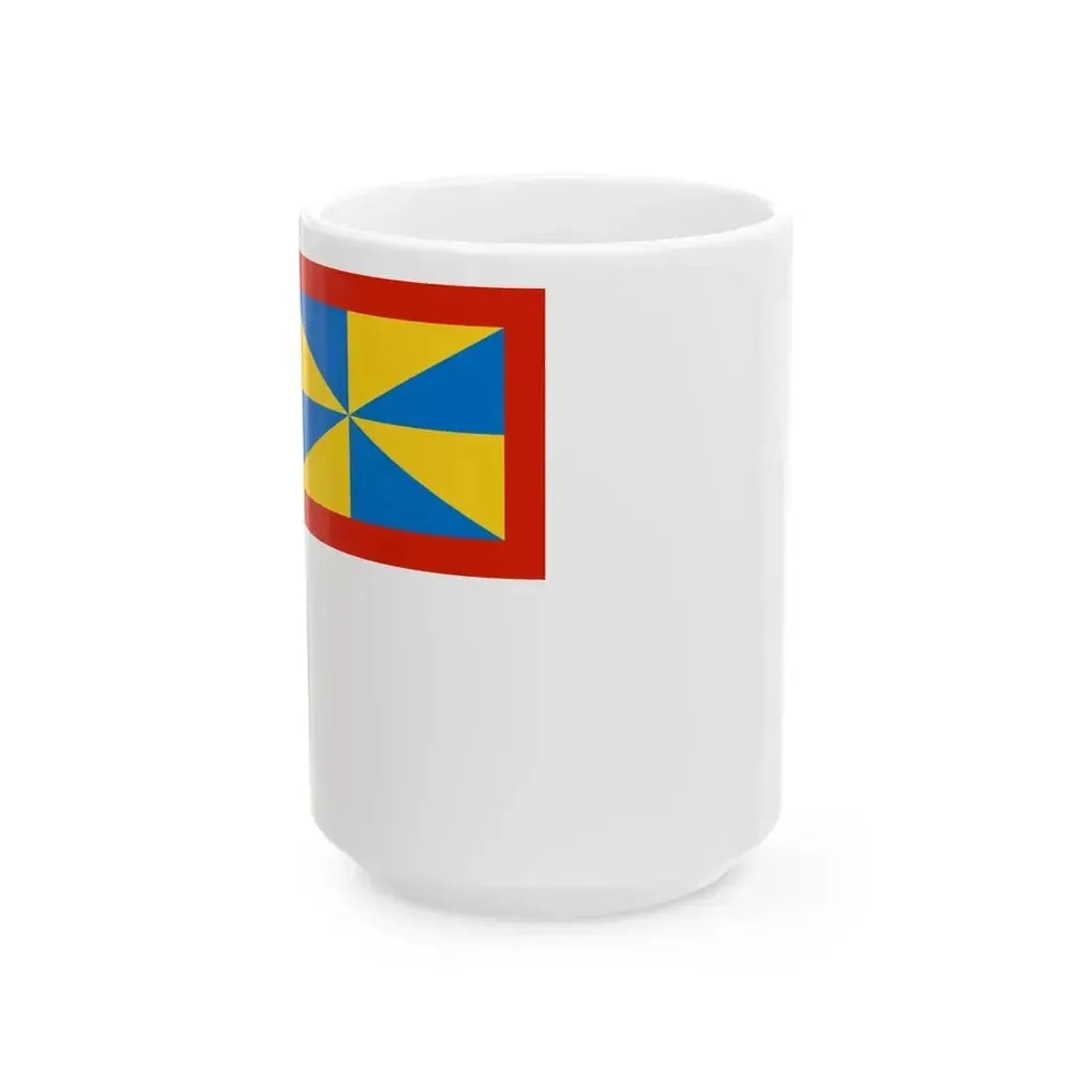 Civil Ensign of the Duchy of Parma 1851-1859 (Italy) White Coffee Mug 15oz - Go Mug Yourself