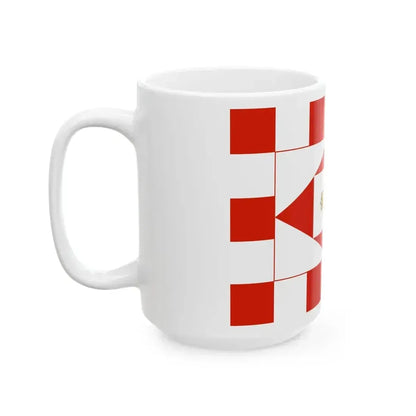 Civil Ensign of the Duchy of Parma Piacenza and Guastalla 1815-1847 (Italy) White Coffee Mug - Go Mug Yourself