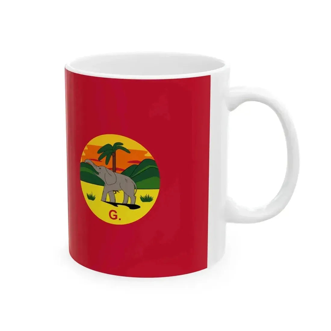 Civil Ensign of The Gambia 1889-1965 (Gambia) White Coffee Mug - Go Mug Yourself