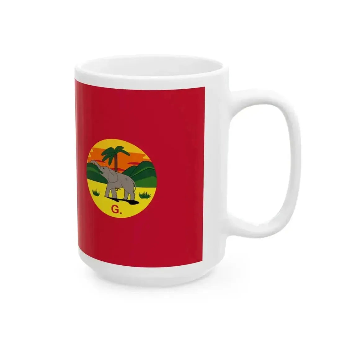 Civil Ensign of The Gambia 1889-1965 (Gambia) White Coffee Mug - Go Mug Yourself