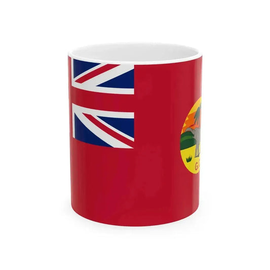 Civil Ensign of the Gold Coast 1877-1957 (Ghana) White Coffee Mug 11oz - Go Mug Yourself