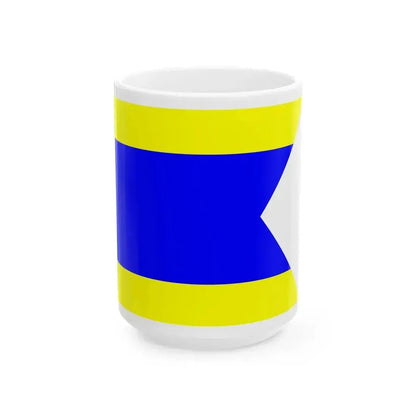 Civil ensign of the Ryukyu Islands 1952-1967 (Japan) White Coffee Mug 15oz - Go Mug Yourself