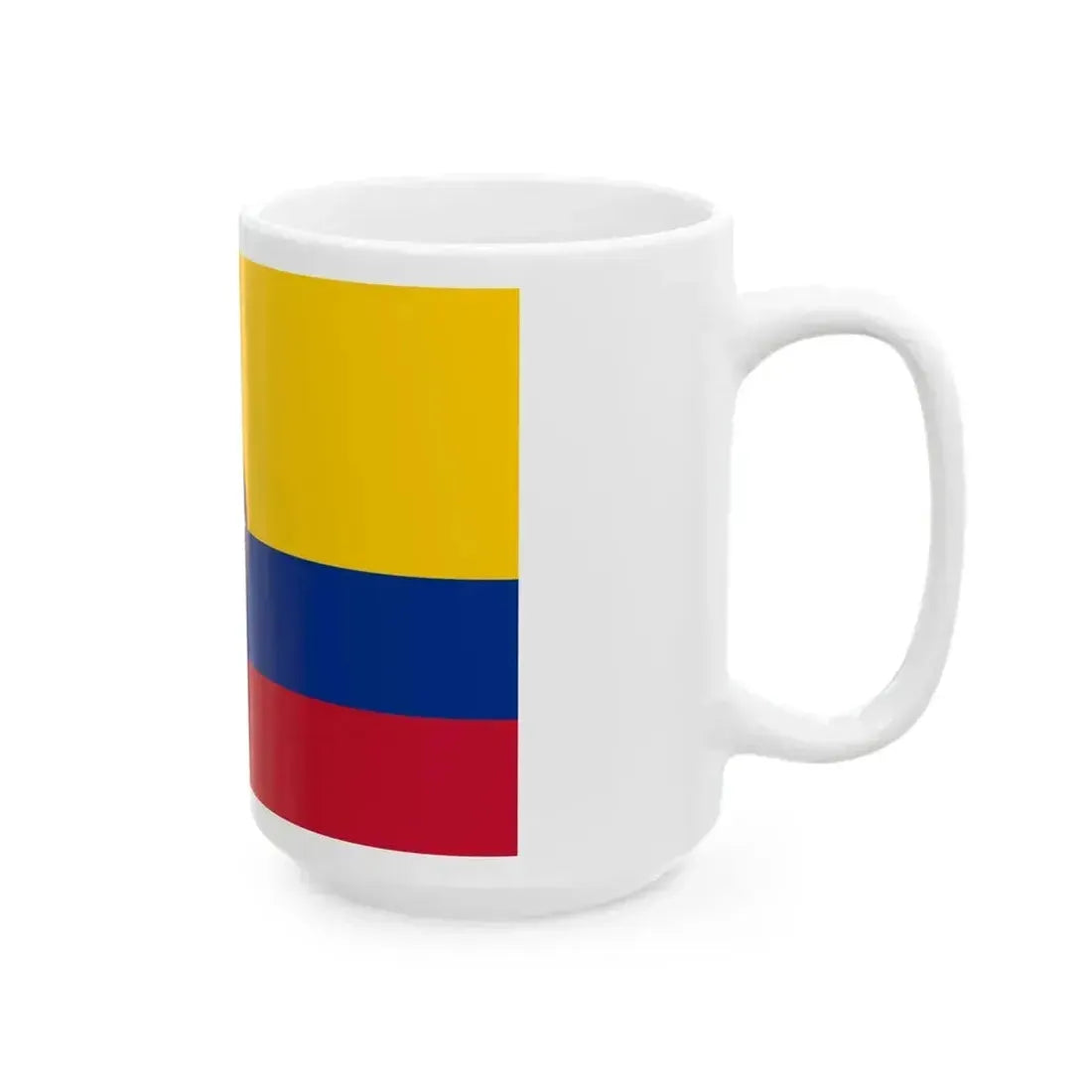 Civil ensign of United States of Colombia (Colombia) White Coffee Mug - Go Mug Yourself