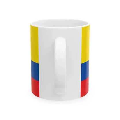 Civil flag and ensign of Ecuador 1900-2009 (Ecuador) White Coffee Mug - Go Mug Yourself