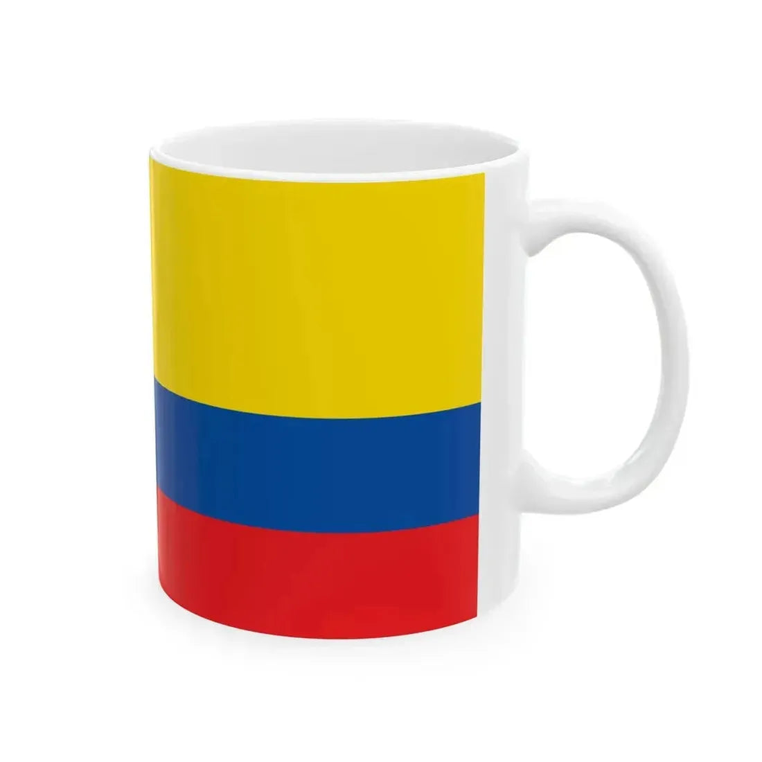 Civil flag and ensign of Ecuador 1900-2009 (Ecuador) White Coffee Mug - Go Mug Yourself