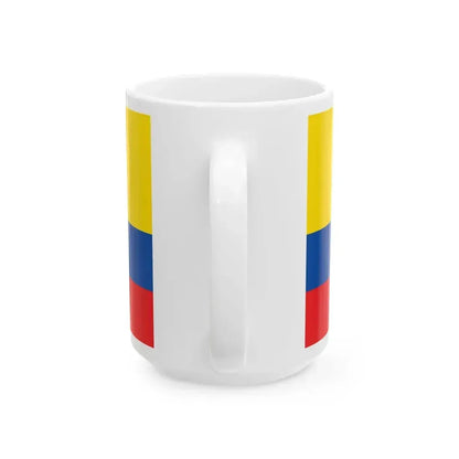 Civil flag and ensign of Ecuador 1900-2009 (Ecuador) White Coffee Mug - Go Mug Yourself