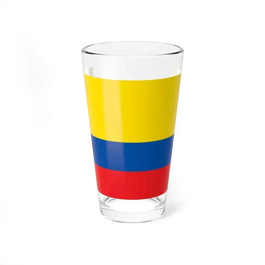 Civil flag and ensign of Ecuador (Ecuador) Pint Glass 16oz 16oz - Go Mug Yourself