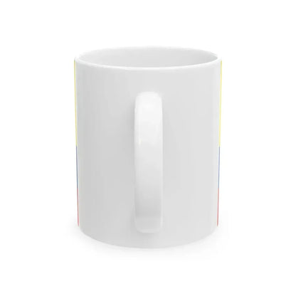 Civil flag and ensign of Ecuador (Ecuador) White Coffee Mug - Go Mug Yourself