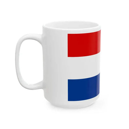 Civil Flag of Banovina of Croatia (Croatia) White Coffee Mug - Go Mug Yourself