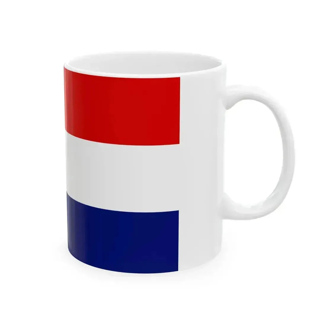 Civil flag of Croatia 1941-1945 3-5 (Croatia) White Coffee Mug - Go Mug Yourself