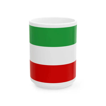 Civil flag of Iran 1964-1980 (Iran) White Coffee Mug 15oz - Go Mug Yourself