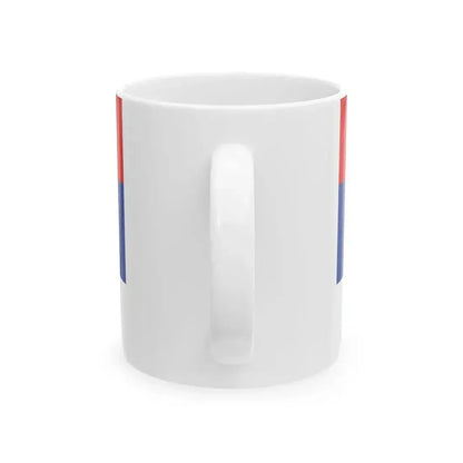 Civil Flag of Serbia variant (Serbia) White Coffee Mug - Go Mug Yourself