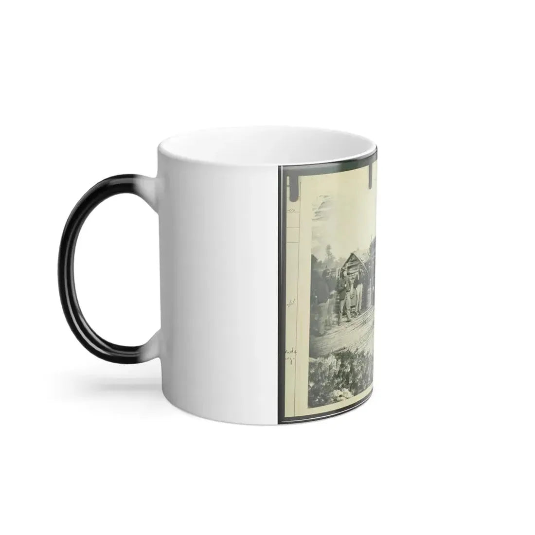 Civil War Camp of the 6Th N.Y. Artillery at Brandy Station, Virginia, Showing Union Soldiers in Front of Log Company Kitchen (U.S. Civil War) Color Changing Coffee Mug 11oz - Go Mug Yourself