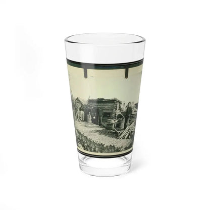 Civil War Camp Of The 6th N.Y. Artillery At Brandy Station, Virginia, Showing Union Soldiers In Front Of Log Company Kitchen (U.S. Civil War) Pint Glass 16oz 16oz - Go Mug Yourself