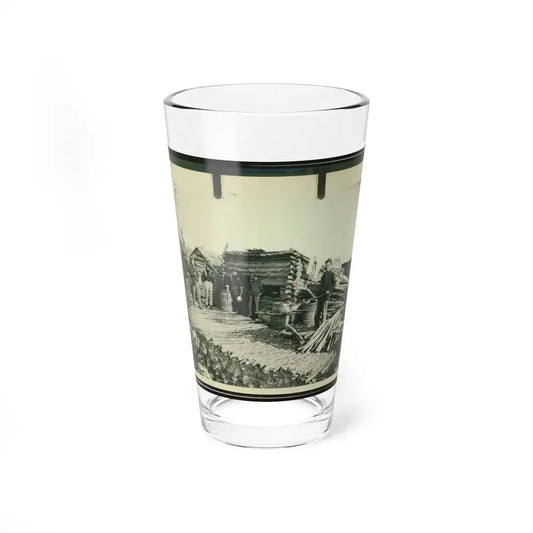Civil War Camp Of The 6th N.Y. Artillery At Brandy Station, Virginia, Showing Union Soldiers In Front Of Log Company Kitchen (U.S. Civil War) Pint Glass 16oz 16oz - Go Mug Yourself