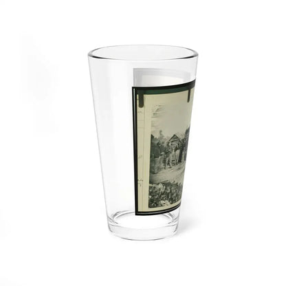 Civil War Camp Of The 6th N.Y. Artillery At Brandy Station, Virginia, Showing Union Soldiers In Front Of Log Company Kitchen (U.S. Civil War) Pint Glass 16oz - Go Mug Yourself