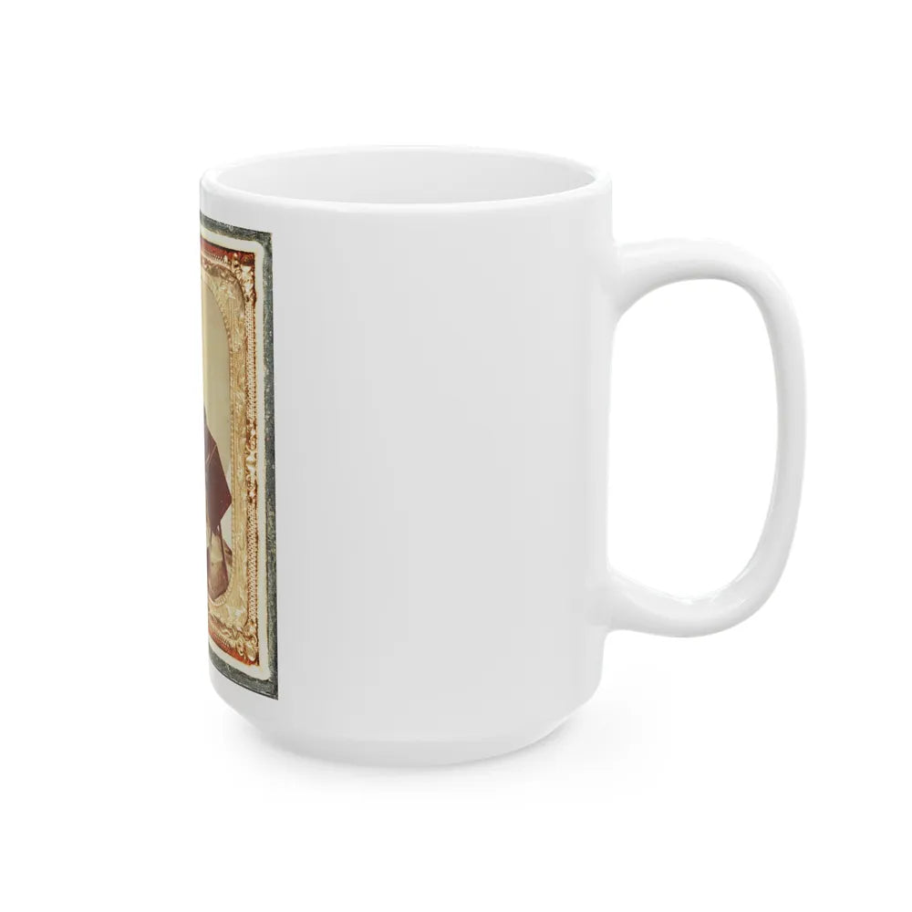 Civil War Induction Officer With Lottery Box (U.S. Civil War) White Coffee Mug-Go Mug Yourself