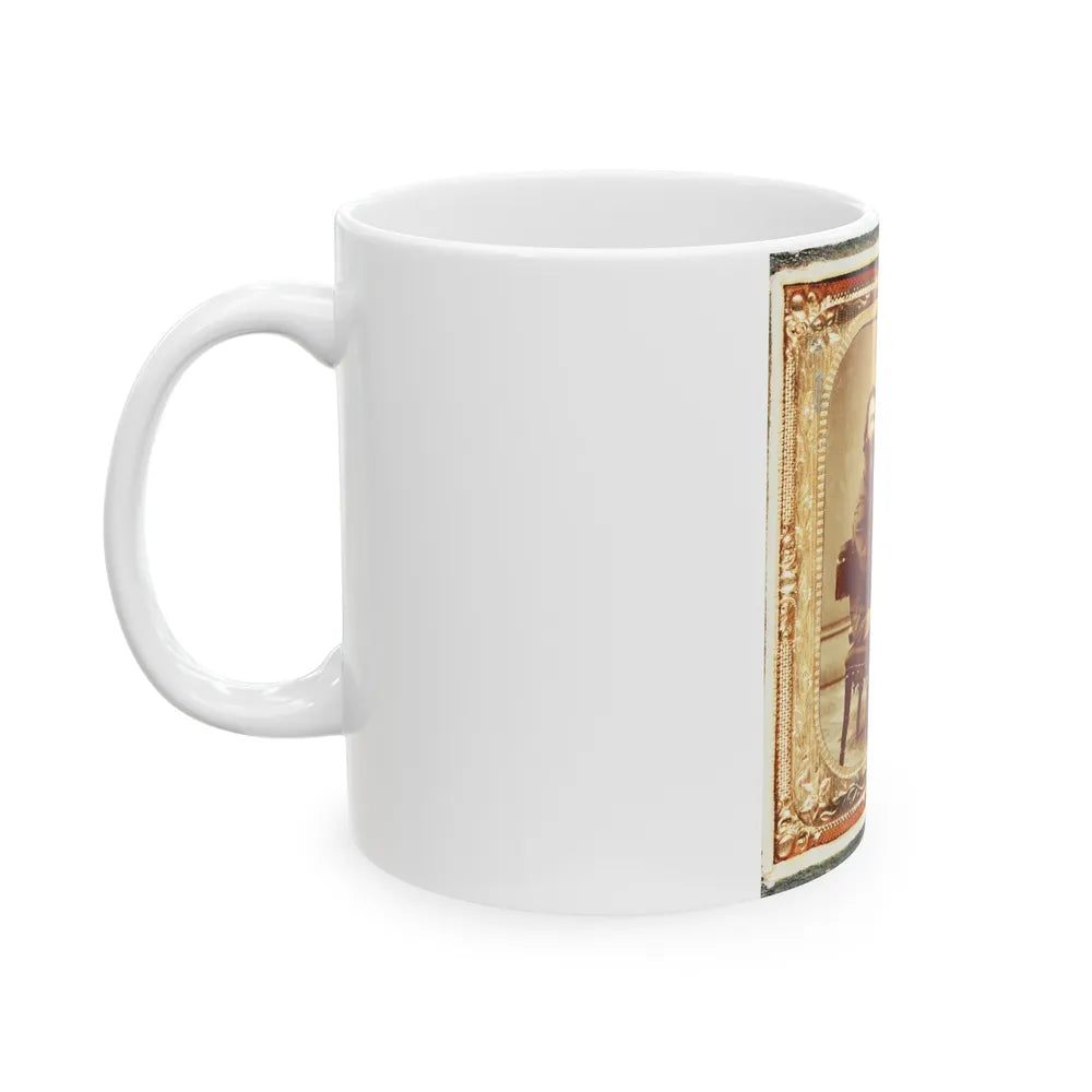 Civil War Induction Officer With Lottery Box (U.S. Civil War) White Coffee Mug-Go Mug Yourself