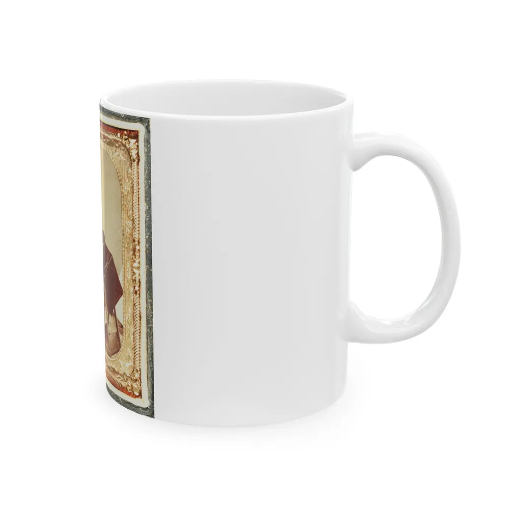 Civil War Induction Officer With Lottery Box (U.S. Civil War) White Coffee Mug-Go Mug Yourself